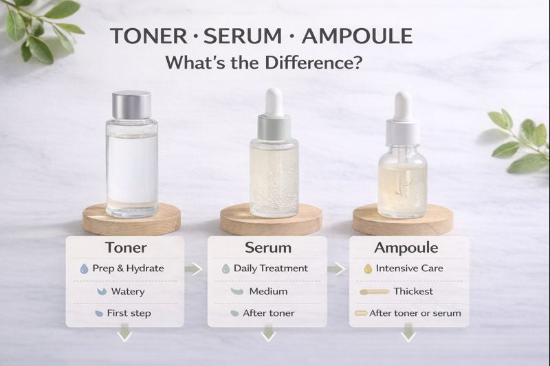 Toner, Serum, Ampoule: What’s the Difference?
