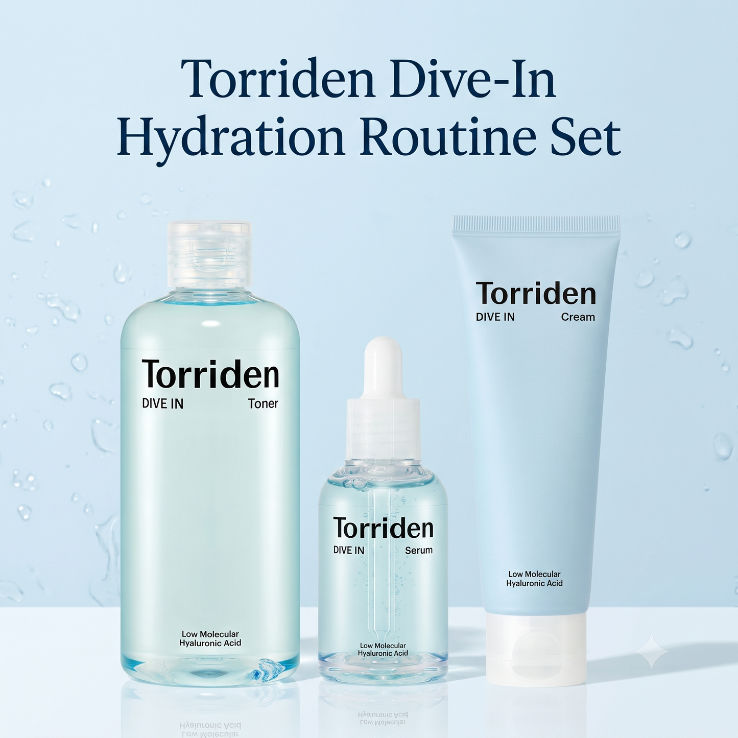 Torriden Dive-In Hydration Routine Set (Toner + Serum + Cream)